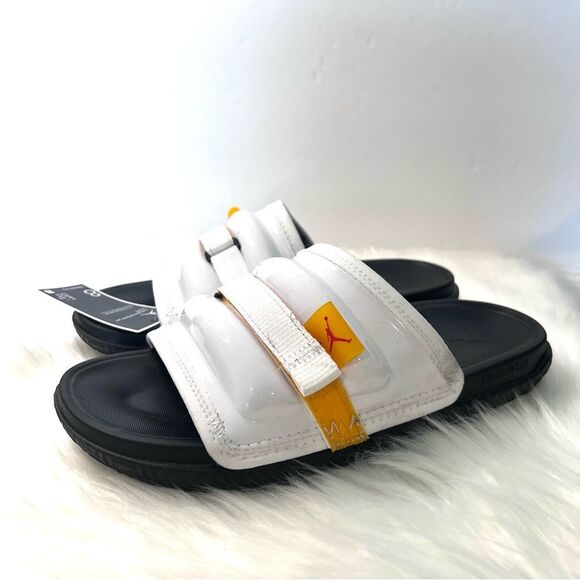 Nike Jordan Super Play Slide Slippers White/Taxi DM1683-170, Men Size 8 - Picture 6 of 11